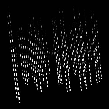 Dinamik çizgiler düzeni. Çizgili yarım ton element. Parçalanmış, segmen