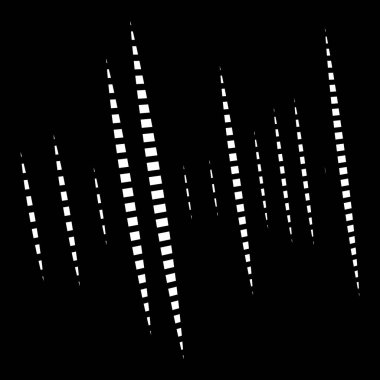 Dinamik çizgiler düzeni. Çizgili yarım ton element. Parçalanmış, segmen