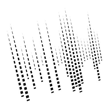 Dinamik çizgiler düzeni. Çizgili yarım ton element. Parçalanmış, segmen