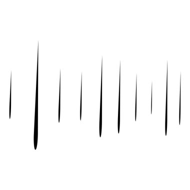 Dinamik çizgi roman patlama çizgileri. Rastgele düz çizgiler. Irr.