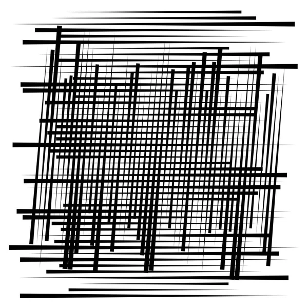 Random lines grid, mesh. Dynamic, irregular overlap, intersect l — ストックベクタ