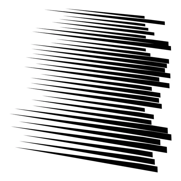 Random lines element. Random horizontal lines. Irregular straigh — Stock Vector