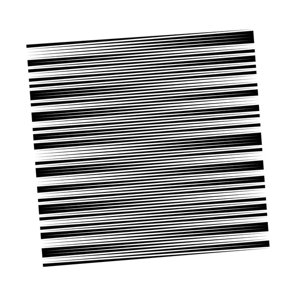 Random Lines Element. zufällige horizontale Linien. Unregelmäßige Straight — Stockvektor