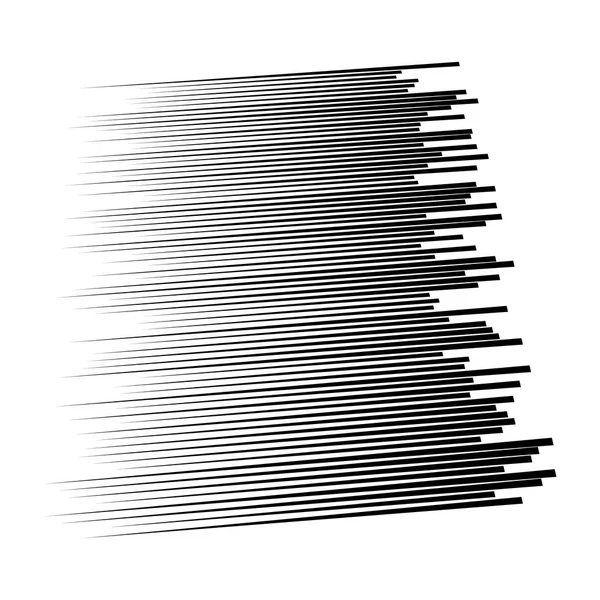 Random lines element. Random horizontal lines. Irregular straigh — ストックベクタ