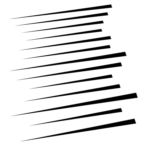 Élément de lignes aléatoires. Lignes horizontales aléatoires. Rectification irrégulière — Image vectorielle