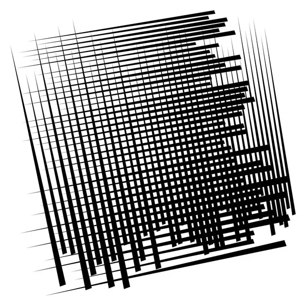Grade de linhas aleatórias, malha. Dinâmico, sobreposição irregular, cruzar l — Vetor de Stock