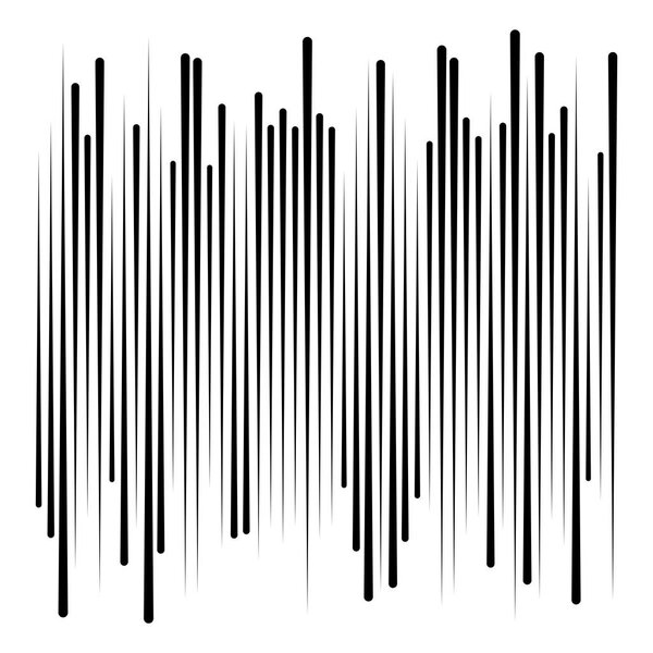 Random, dynamic lines pattern. Vertical, straight parallel lines