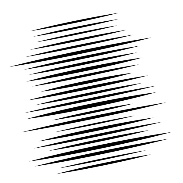 Random lines element. Random horizontal lines. Irregular straigh — ストックベクタ