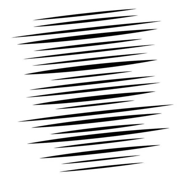 Random lines element. Random horizontal lines. Irregular straigh — ストックベクタ