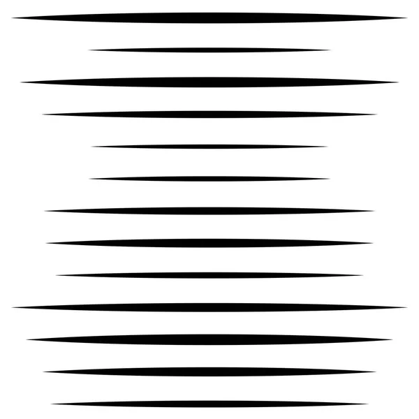 Slumpmässiga linjer. Slumpmässiga horisontella linjer. Oregelbunden rakning — Stock vektor