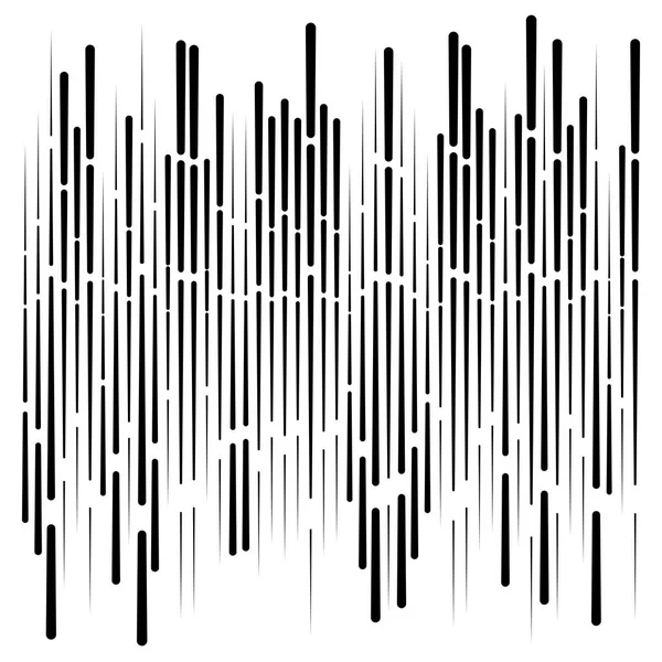 Líneas dinámicas discontinuas, patrón de rayas. al azar, irregulares intermi — Vector de stock