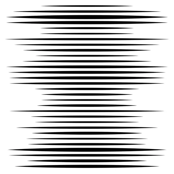 Élément de lignes aléatoires. Lignes horizontales aléatoires. Rectification irrégulière — Image vectorielle