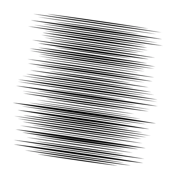 Random lines element. Random horizontal lines. Irregular straigh — ストックベクタ