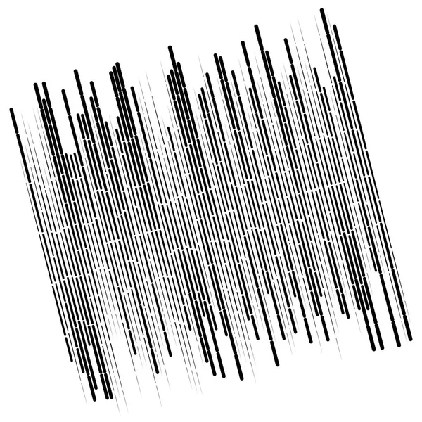 Dashed dynamic lines, stripes pattern. random, irregular intermi — ストックベクタ