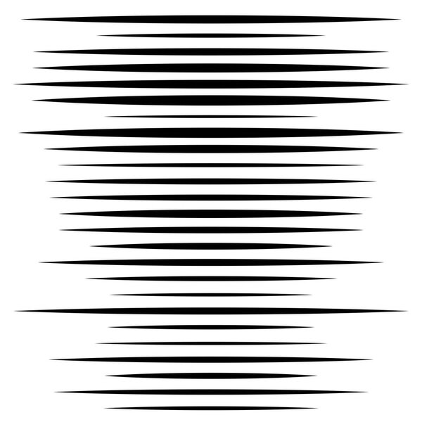 Random lines element. Random horizontal lines. Irregular straigh