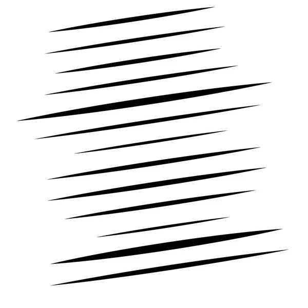Willekeurige lijnen element. Willekeurige horizontale lijnen. Onregelmatig recht — Stockvector