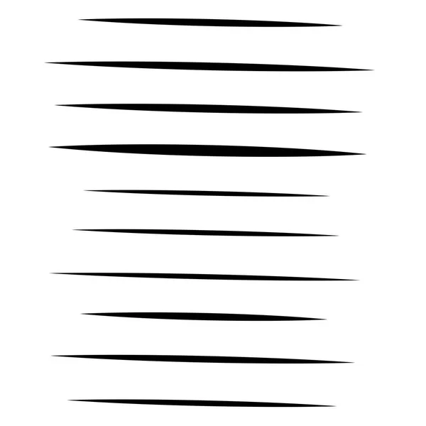 Élément de lignes aléatoires. Lignes horizontales aléatoires. Rectification irrégulière — Image vectorielle