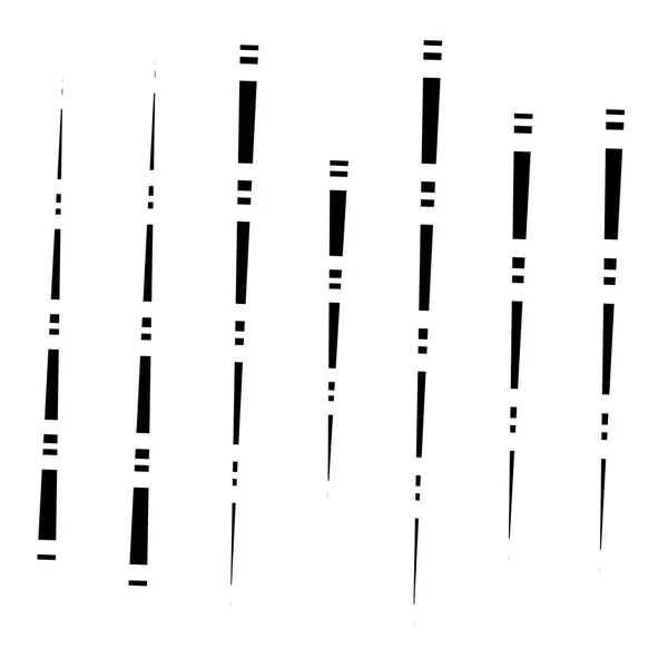 Dashed dynamic lines, stripes pattern. random, irregular intermi — ストックベクタ