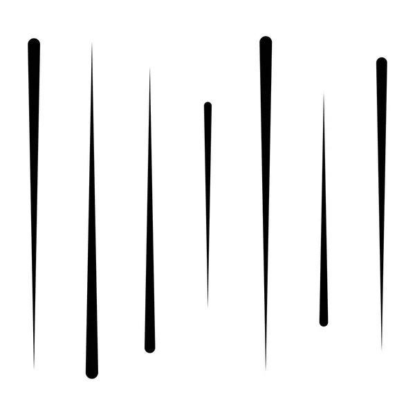 Modèle de lignes aléatoires et dynamiques. Lignes verticales parallèles droites — Image vectorielle