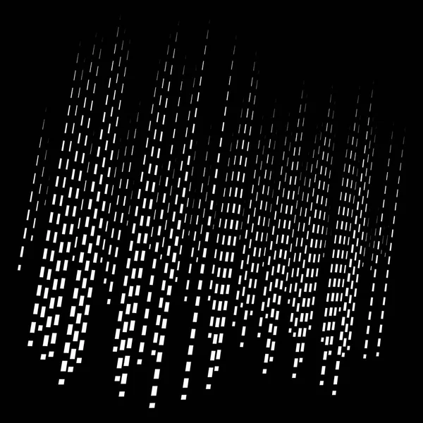 Dynamische Linien Muster. Streifen Halbton-Element. zerschmettert, Segmen — Stockvektor