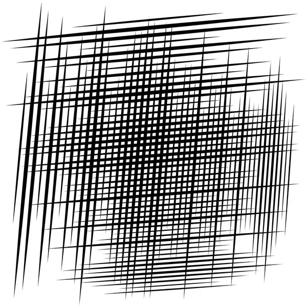 Inclinaison aléatoire, grille oblique, motif de maille. imprimantes à inclinaison dynamique — Image vectorielle