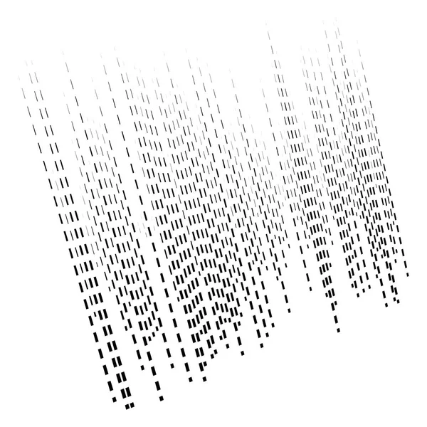 Dynamische Linien Muster. Streifen Halbton-Element. zerschmettert, Segmen — Stockvektor