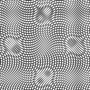 Soyut geometrik ağ, iç içe geçmiş ızgara deseni, interlocki