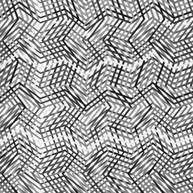 Karmaşık gri ölçekli geometrik desen, Geometrik desen