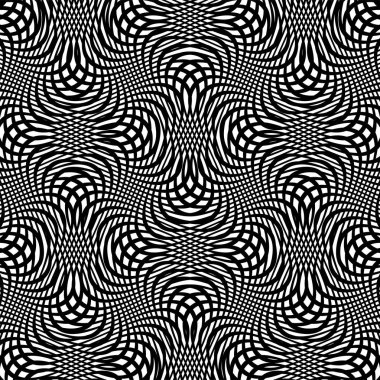 Şebeke şablonu, dalgalı, dalgalı bozulma, deforme