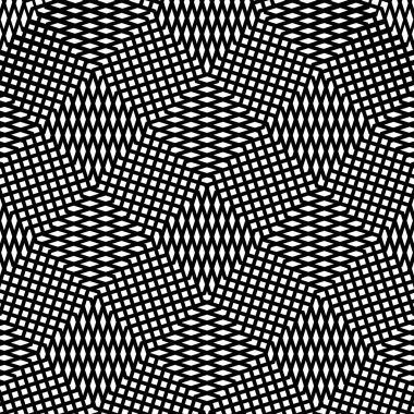 Şebeke şablonu, dalgalı, dalgalı bozulma, deforme