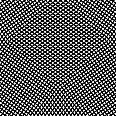 Şebeke şablonu, dalgalı, dalgalı bozulma, deforme