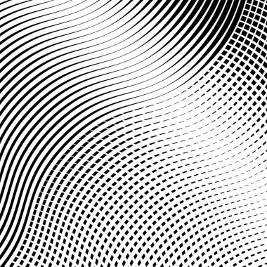 Birbirine bağlı, birbirine bağlı hatlar. Eğri, esnek kesişen çizgiler gr