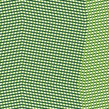 Kesişen, birbirine dolanan düzensiz çizgiler, çizgiler yeşil ızgara pat