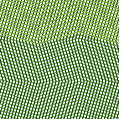 Kesişen, birbirine dolanan düzensiz çizgiler, çizgiler yeşil ızgara pat