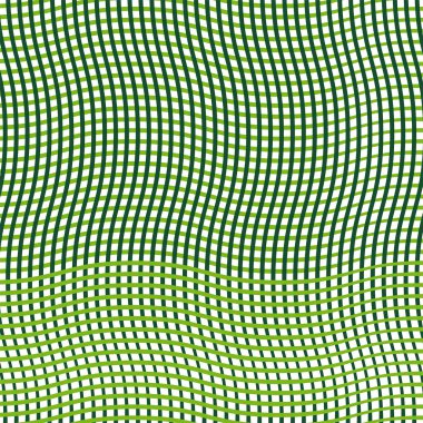 Kesişen, birbirine dolanan düzensiz çizgiler, çizgiler yeşil ızgara pat
