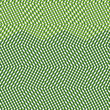 Kesişen, birbirine dolanan düzensiz çizgiler, çizgiler yeşil ızgara pat