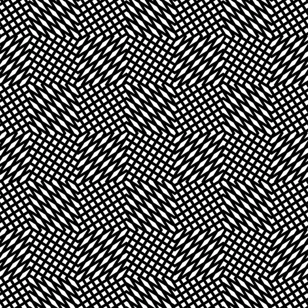 Warp, free-form reticular array, matrix of  lines. Complex geome — Stock Vector