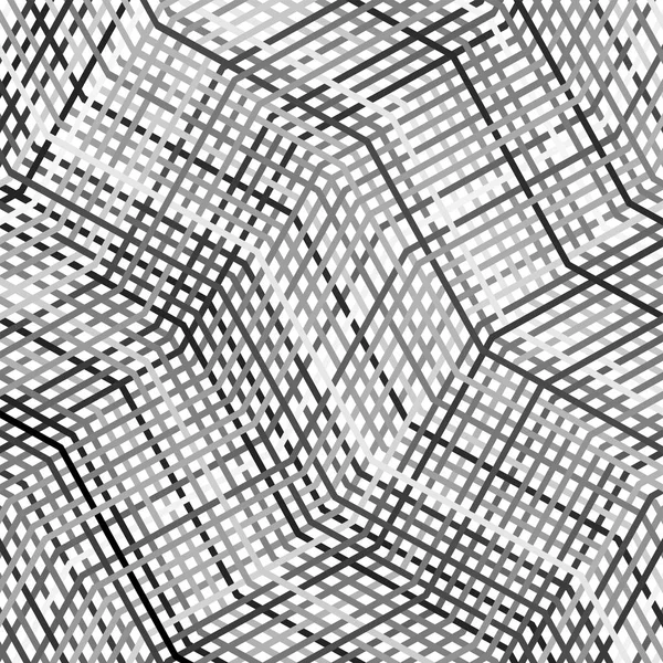 Сложный геометрический узор в оттенках серого, — стоковый вектор