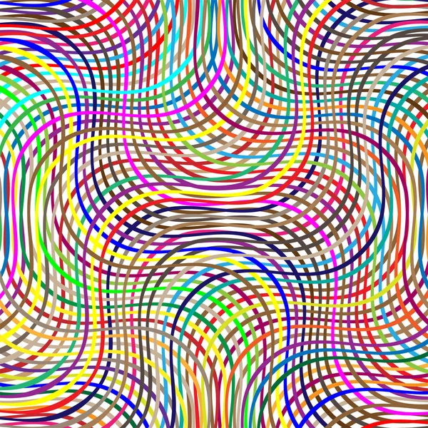 Grattage coloré, motif de lignes géométriques à trappe croisée. Intersec — Image vectorielle