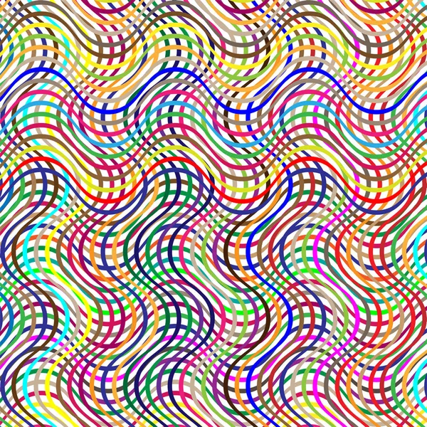 Grattage coloré, motif de lignes géométriques à trappe croisée. Intersec — Image vectorielle