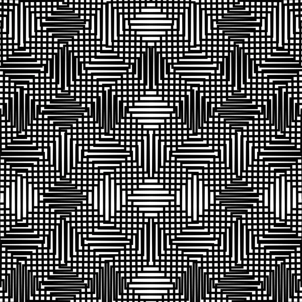 Grid pattern, mesh background of wavy, waving distortion, deform — Stock Vector