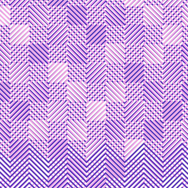 交差し、不均一な線を織り込み、ストライプ紫、ピンクg — ストックベクタ