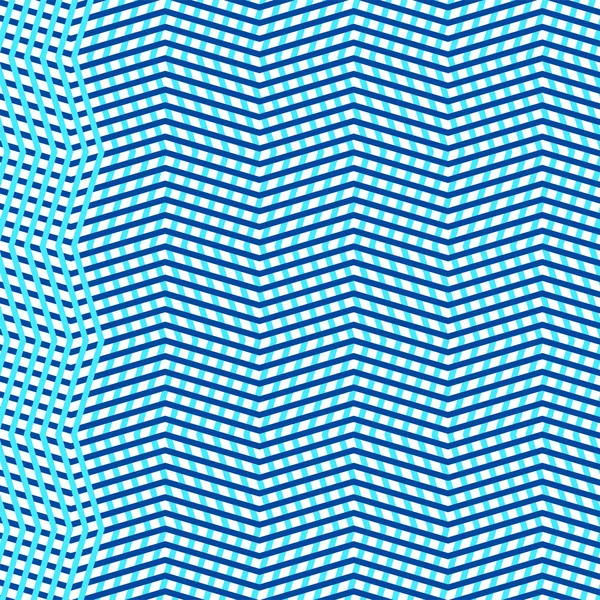 Διακεκομμένες, συνυφασμένες ακανόνιστες μπλε γραμμές, μπλε ρίγες πλέγμα — Διανυσματικό Αρχείο