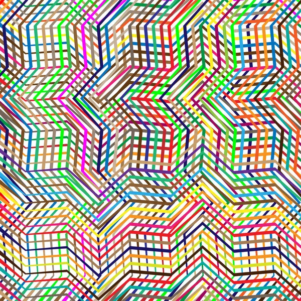 Красочная каракули, поперечный штрих геометрические линии рисунок. Intersec — стоковый вектор