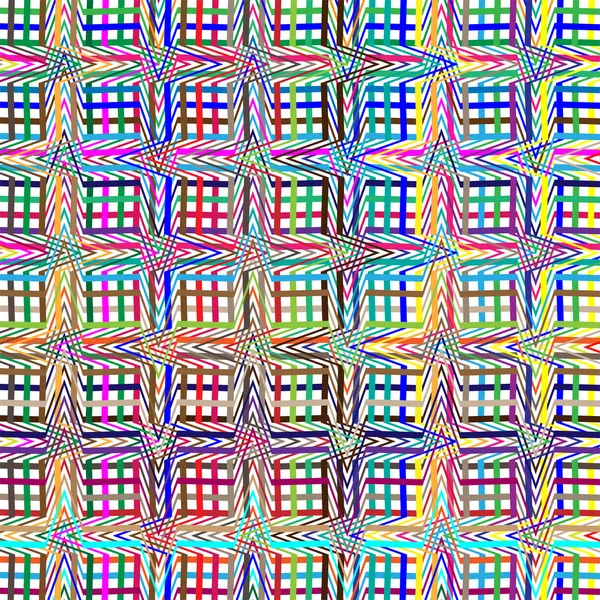 Красочная каракули, поперечный штрих геометрические линии рисунок. Intersec — стоковый вектор