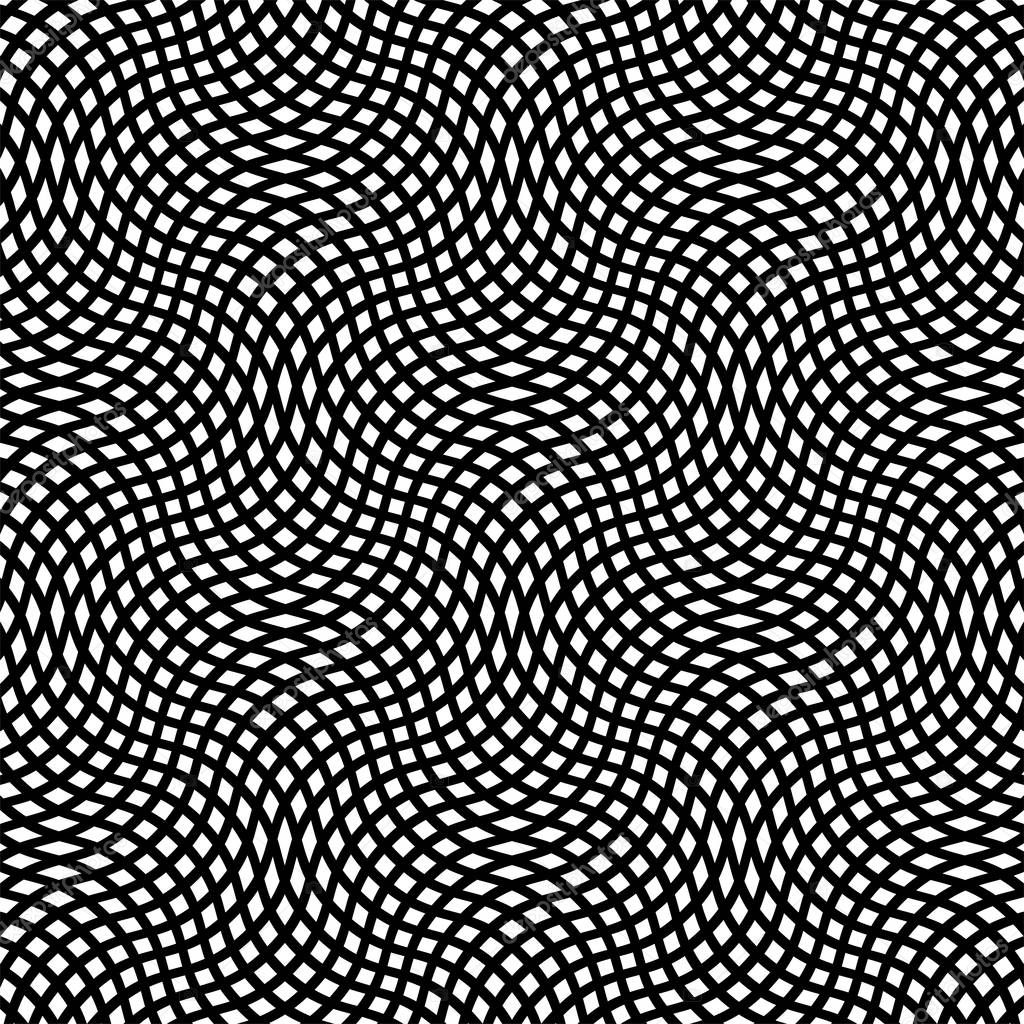 Grid pattern, mesh background of wavy, waving distortion, deform
