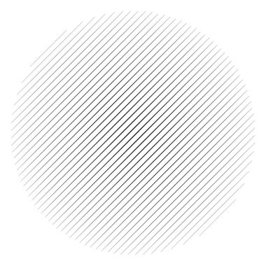 Çapraz, eğimli çizgiler soyut geometrik çember. Eğil, yavaşla