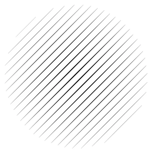 Linhas diagonais e oblíquas círculo geométrico abstrato. Inclinação, slo — Vetor de Stock