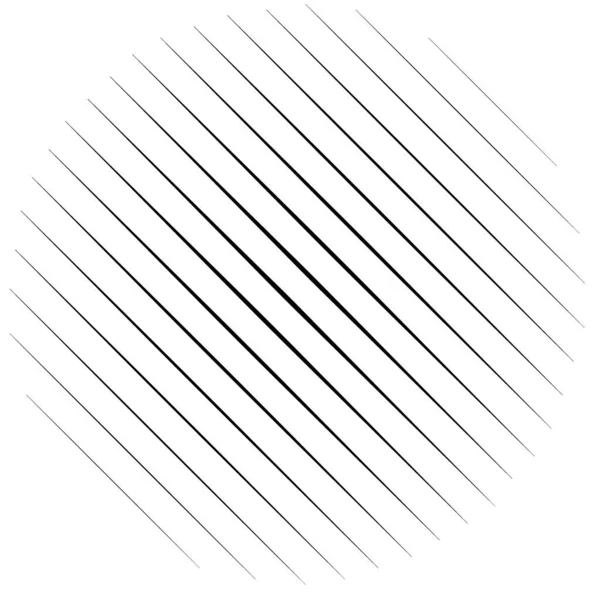 Diagonale, schräge Linien abstrakten geometrischen Kreis. Schräg, schräg — Stockvektor