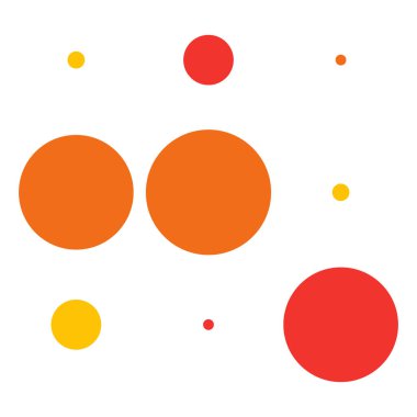 3x3 daireler varyasyon dizaynı. Noktalı, benekli, çilli 